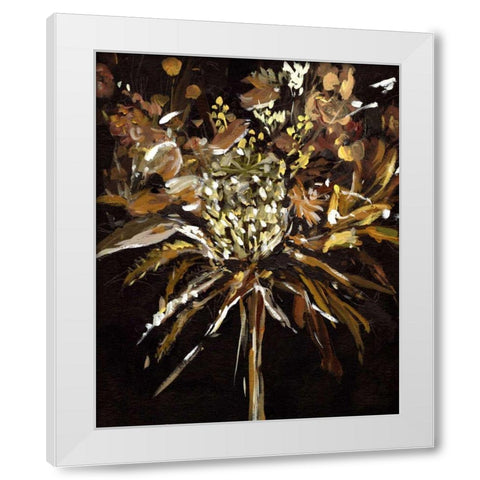 Floral Celebration I White Modern Wood Framed Art Print by Wang, Melissa