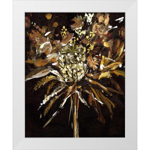 Floral Celebration I White Modern Wood Framed Art Print by Wang, Melissa