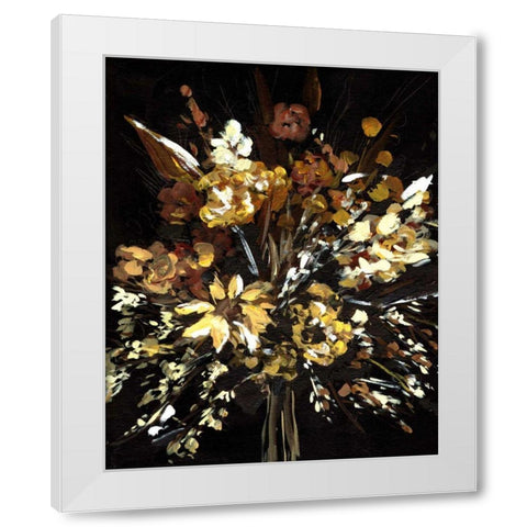 Floral Celebration II White Modern Wood Framed Art Print by Wang, Melissa