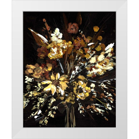 Floral Celebration II White Modern Wood Framed Art Print by Wang, Melissa