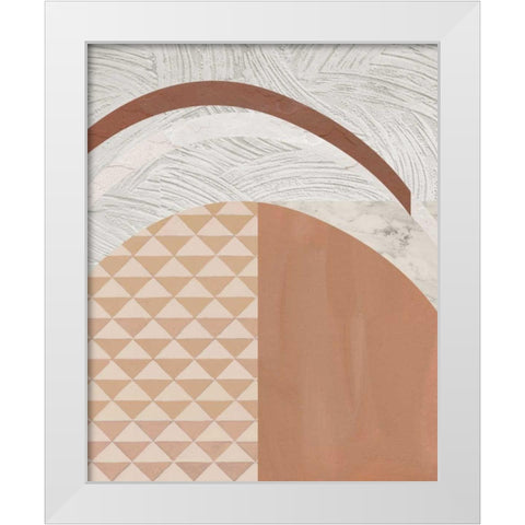 Mountain Glow I White Modern Wood Framed Art Print by Wang, Melissa