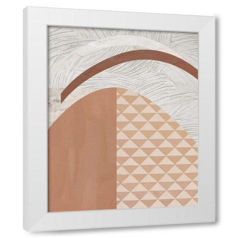 Mountain Glow II White Modern Wood Framed Art Print by Wang, Melissa