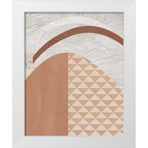 Mountain Glow II White Modern Wood Framed Art Print by Wang, Melissa