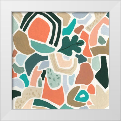 Tonal Aggregate II White Modern Wood Framed Art Print by Vess, June Erica