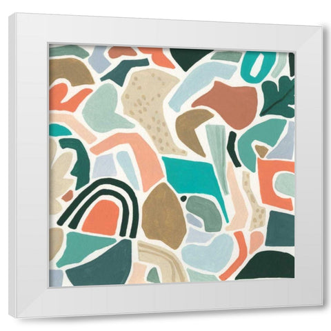 Tonal Aggregate III White Modern Wood Framed Art Print by Vess, June Erica