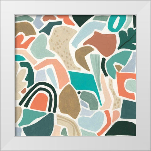 Tonal Aggregate III White Modern Wood Framed Art Print by Vess, June Erica