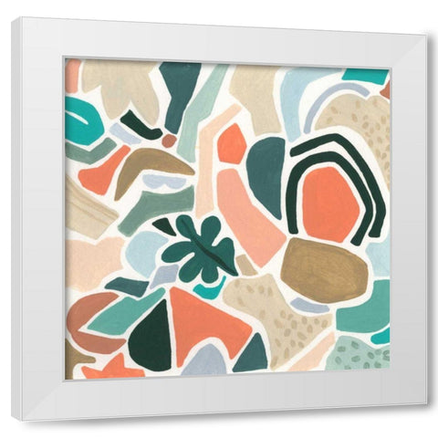 Tonal Aggregate IV White Modern Wood Framed Art Print by Vess, June Erica