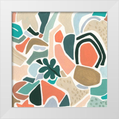 Tonal Aggregate IV White Modern Wood Framed Art Print by Vess, June Erica