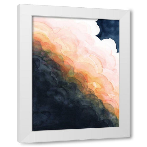 Sunset Storm I White Modern Wood Framed Art Print by Popp, Grace