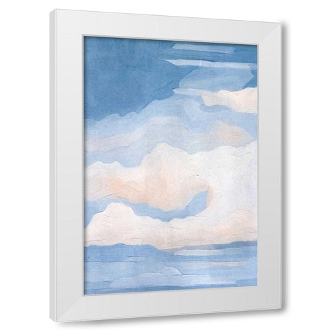 The Clouds I White Modern Wood Framed Art Print by Caroline, Emma
