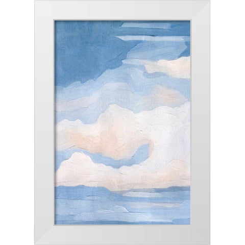 The Clouds I White Modern Wood Framed Art Print by Caroline, Emma