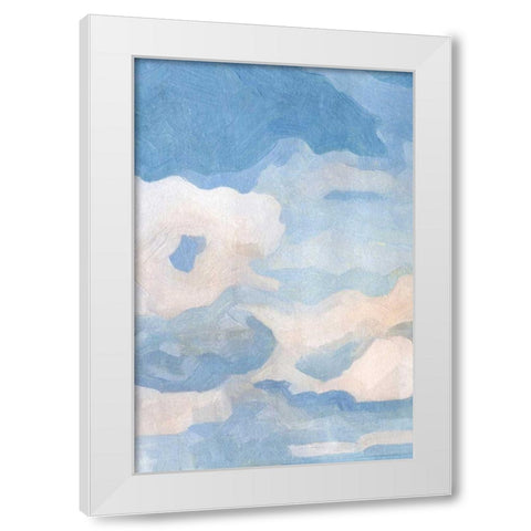 The Clouds III White Modern Wood Framed Art Print by Caroline, Emma