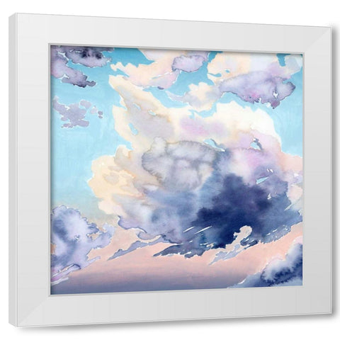 Covered Clouds I White Modern Wood Framed Art Print by Popp, Grace
