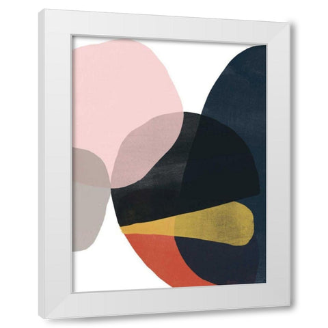 Layer Cycle I White Modern Wood Framed Art Print by Vess, June Erica