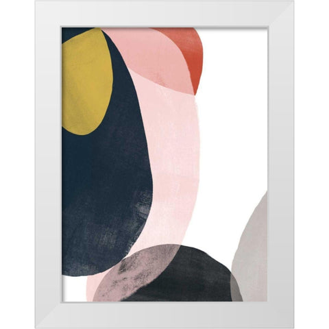 Layer Cycle II White Modern Wood Framed Art Print by Vess, June Erica