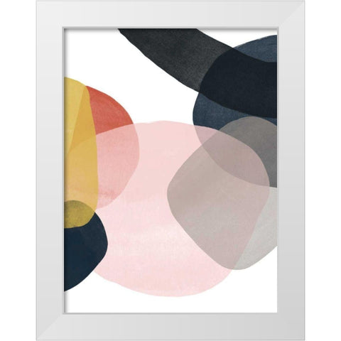 Layer Cycle III White Modern Wood Framed Art Print by Vess, June Erica