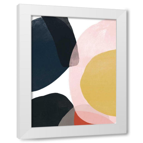 Layer Cycle IV White Modern Wood Framed Art Print by Vess, June Erica