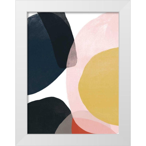 Layer Cycle IV White Modern Wood Framed Art Print by Vess, June Erica