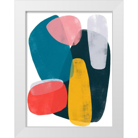 Orbital Fixture II White Modern Wood Framed Art Print by Vess, June Erica