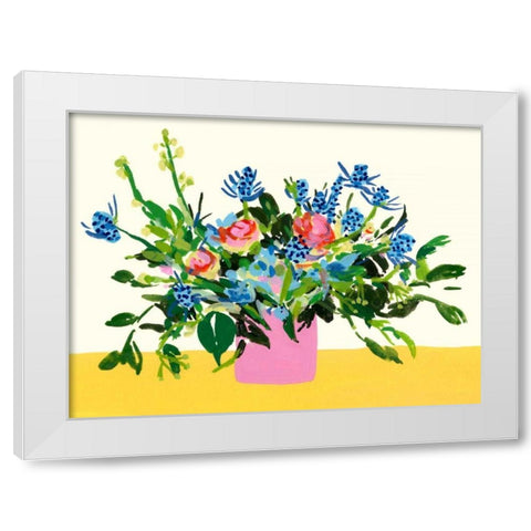 Grand Bouquet I White Modern Wood Framed Art Print by Wang, Melissa