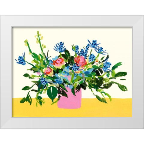 Grand Bouquet I White Modern Wood Framed Art Print by Wang, Melissa