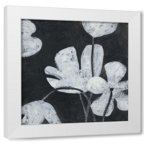 Monochrome Meadow I White Modern Wood Framed Art Print by Vess, June Erica