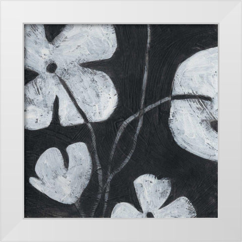 Monochrome Meadow II White Modern Wood Framed Art Print by Vess, June Erica