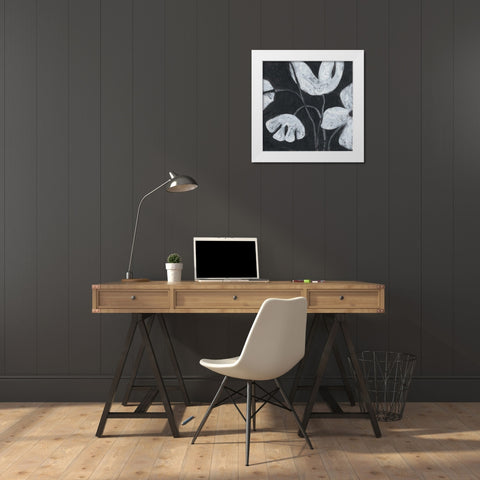 Monochrome Meadow III White Modern Wood Framed Art Print by Vess, June Erica