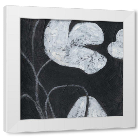 Monochrome Meadow IV White Modern Wood Framed Art Print by Vess, June Erica