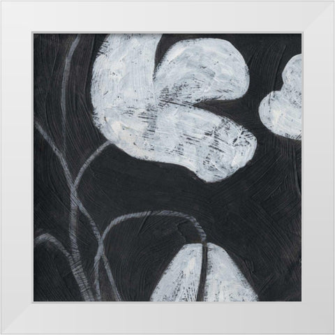Monochrome Meadow IV White Modern Wood Framed Art Print by Vess, June Erica