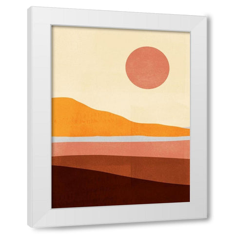 Sunseeker Landscape I White Modern Wood Framed Art Print by Borges, Victoria