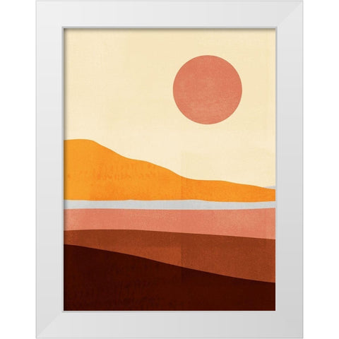 Sunseeker Landscape I White Modern Wood Framed Art Print by Borges, Victoria