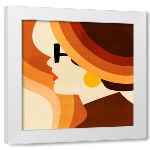 Sunseeker Portrait I White Modern Wood Framed Art Print by Borges, Victoria