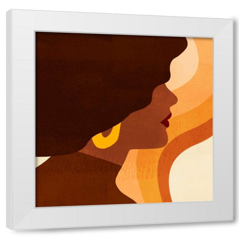 Sunseeker Portrait II White Modern Wood Framed Art Print by Borges, Victoria