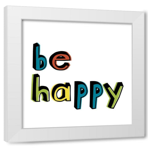 Kind Kids IV White Modern Wood Framed Art Print by Fagalde, Jarman