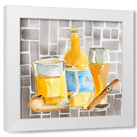 Man Cave II White Modern Wood Framed Art Print by Moore, Regina