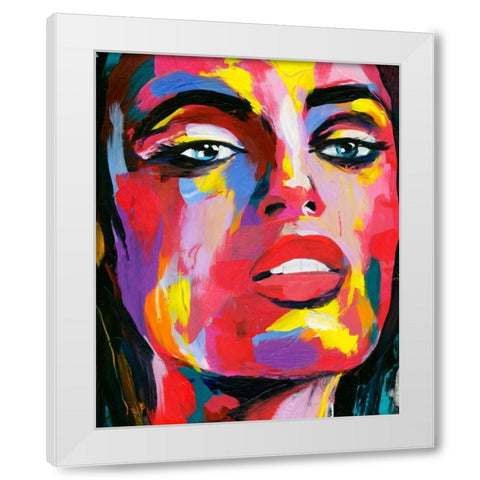 Prismatic Pout III White Modern Wood Framed Art Print by Warren, Annie