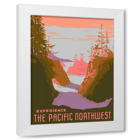 American Wayfarer III White Modern Wood Framed Art Print by Green, Jacob