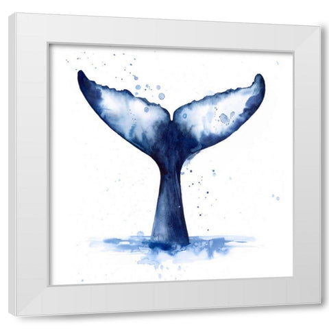 Whale Wave I White Modern Wood Framed Art Print by Popp, Grace