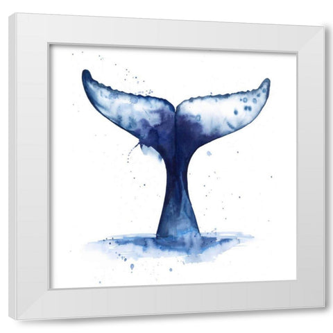 Whale Wave II White Modern Wood Framed Art Print by Popp, Grace