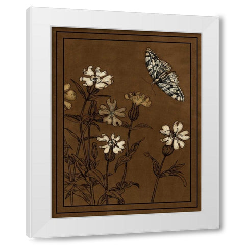 Gilded Blossom I White Modern Wood Framed Art Print by Vision Studio