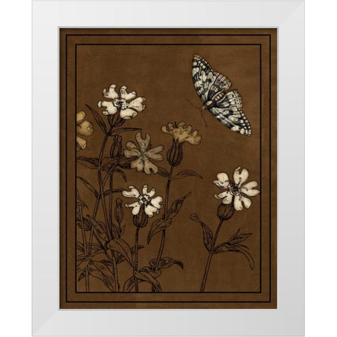 Gilded Blossom I White Modern Wood Framed Art Print by Vision Studio
