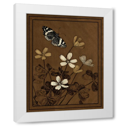 Gilded Blossom II White Modern Wood Framed Art Print by Vision Studio