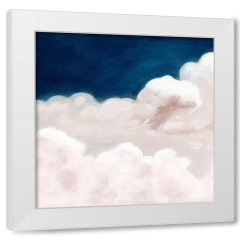 Cloudy Night I White Modern Wood Framed Art Print by Studio W