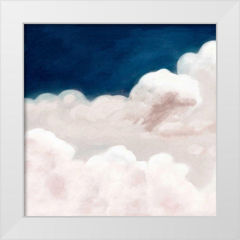 Cloudy Night I White Modern Wood Framed Art Print by Studio W