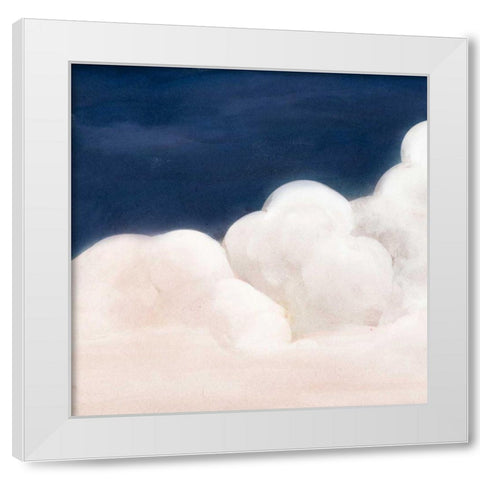 Cloudy Night II White Modern Wood Framed Art Print by Studio W