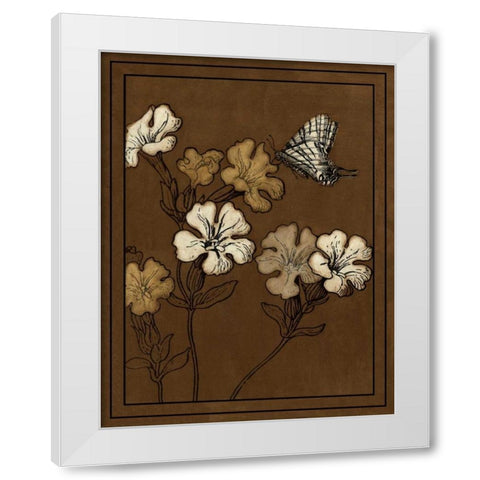Gilded Blossom III White Modern Wood Framed Art Print by Vision Studio