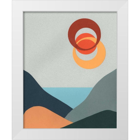 Madera Heat I White Modern Wood Framed Art Print by Moore, Regina
