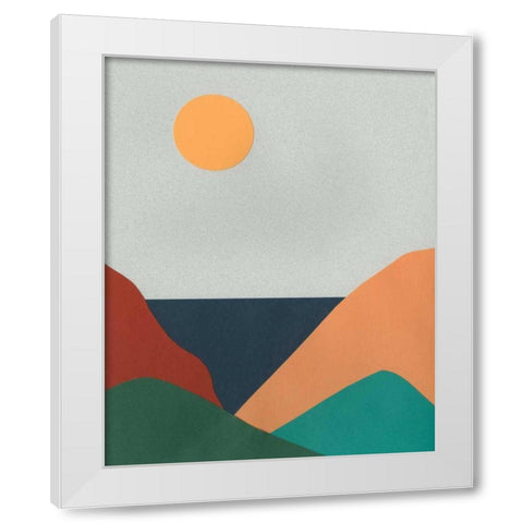 Madera Heat II White Modern Wood Framed Art Print by Moore, Regina