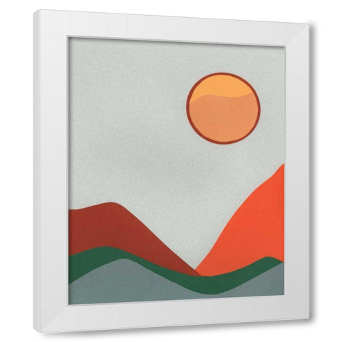 Madera Heat III White Modern Wood Framed Art Print by Moore, Regina